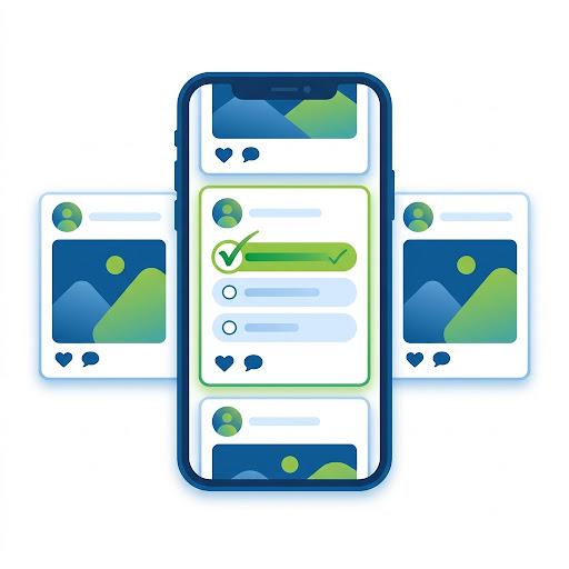 Online Research (social media feed surveys)